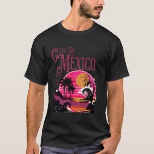 Gulf Of Mexico Retro sunset Beach Vacation T-Shirt