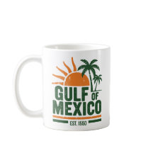 Gulf of Mexico Retro Travel Souvenir