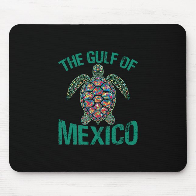 Gulf Of Mexico Sea Turtles  Mouse Mat (Front)
