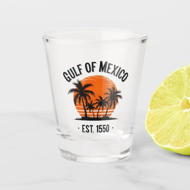 Gulf of Mexico Shot Glass (Front)