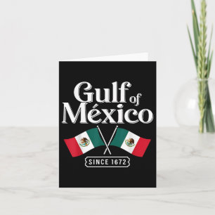 Gulf Of Mexico Since 1672 Trump 2025 Retro Vintage Card