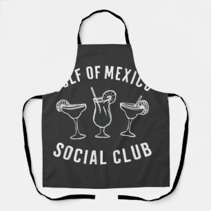 Gulf of Mexico Social Club Funny Retro Apron