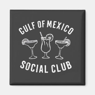 Gulf of Mexico Social Club Funny Retro Magnet