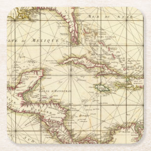 Gulf of Mexico Square Paper Coaster
