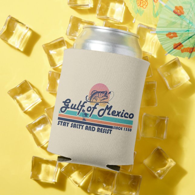 Gulf of Mexico stay salty and resist fishing Can Cooler (In Situ Summer)