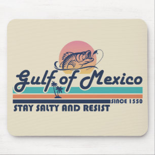 Gulf of Mexico stay salty and resist fishing Mouse Mat