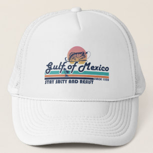 Gulf of Mexico stay salty and resist fishing Trucker Hat
