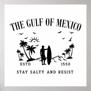 Gulf of Mexico stay salty and resist Poster