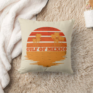 Gulf of Mexico stay salty vintage Cushion