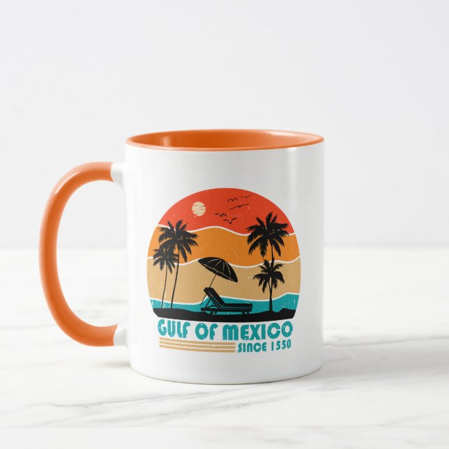 Gulf of Mexico stay salty vintage Mug (Left)