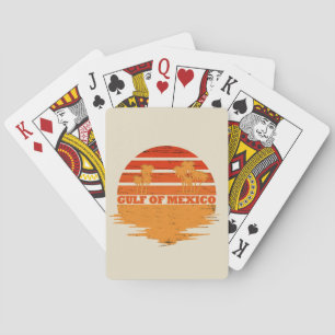 Gulf of Mexico stay salty vintage Playing Cards