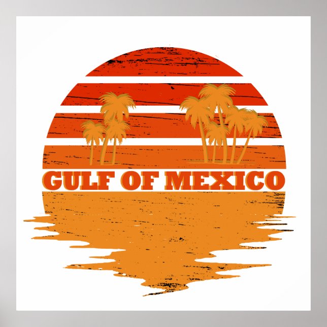 Gulf of Mexico stay salty vintage Poster (Front)
