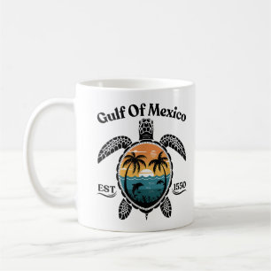 Gulf Of Mexico Turtle Est 1550 Gulf Of Mexico Coffee Mug