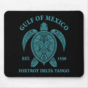 Gulf Of Mexico Turtle Foxtrot Delta Tango Est 1550 Mouse Mat