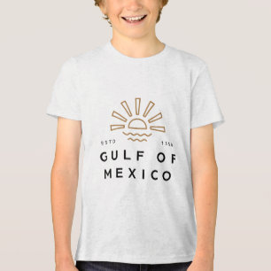 Gulf Of Mexico Usa America Funny Usa Flag  Tri-Blend Shirt