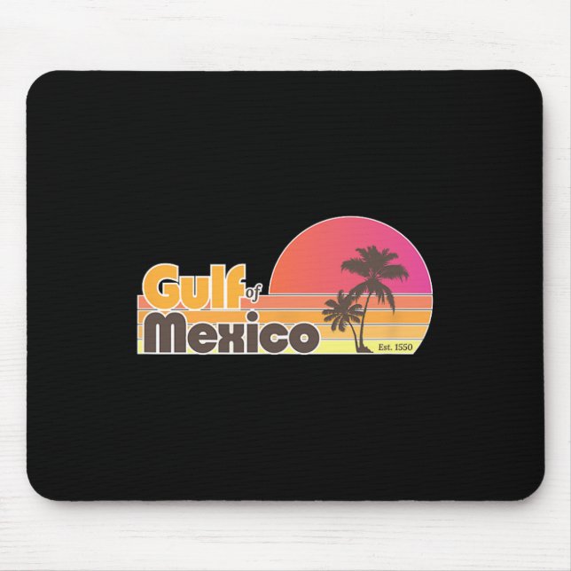 Gulf Of Mexico Vintage  Mouse Mat (Front)