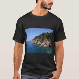 gulf of montenegro at the foot of budva castle T-Shirt