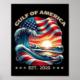 Gulf Of United States Of America Est 2025 Beach Re Poster