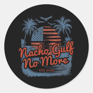 Gulf Of United States Of America Est 2025 Classic Round Sticker