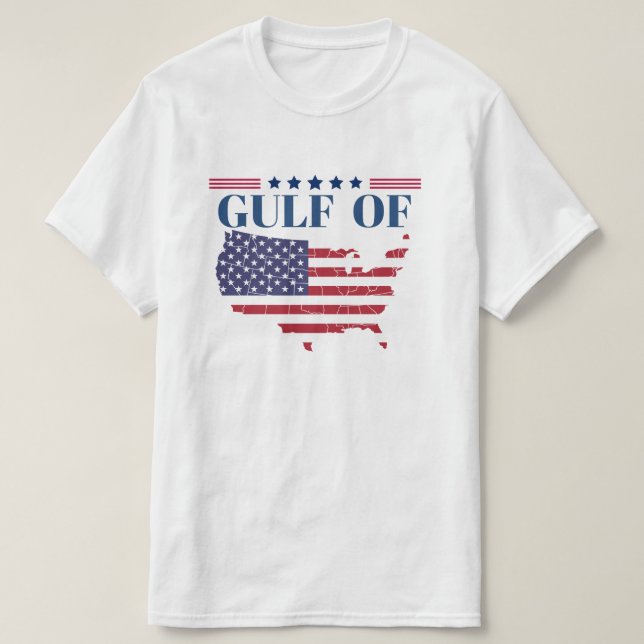 Gulf of United States of America USA Funny T-Shirt (Design Front)