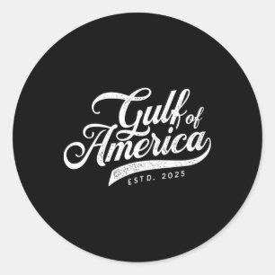 Gulf Of United States Of America Vintage 2025 Classic Round Sticker