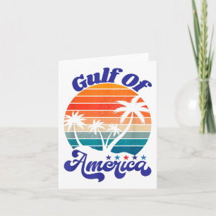 Gulf Of United States Of America Vintage Sunset Card