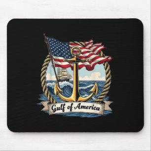 Gulf Of United States Of America Vintage Usa Nauti Mouse Mat