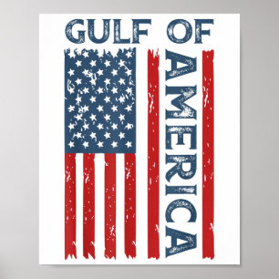 Gulf Of Us America Est 2025 Funny Gulf Of Usa Amer Poster