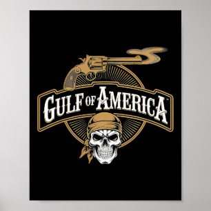 Gulf Of Us America Est 2025 Retro Vintage Beach 5 Poster