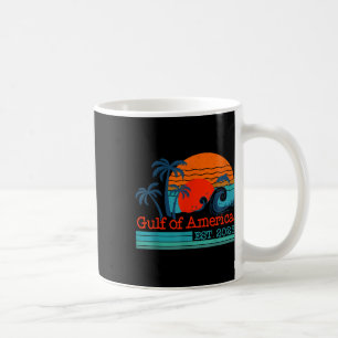 Gulf Of Us America Est 2025 Retro Vintage Beach  Coffee Mug