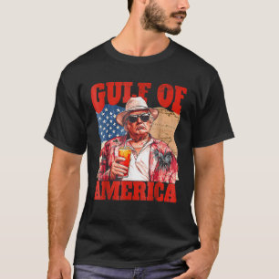 Gulf Of US America Est 2025 Retro Vintage Beach T-Shirt