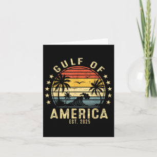 Gulf Of Us America Est 2025 Retro Vintage Gulf For Card
