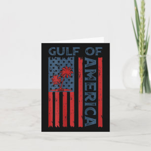 Gulf Of Us America Est 2025 Usa American Flag (on  Card