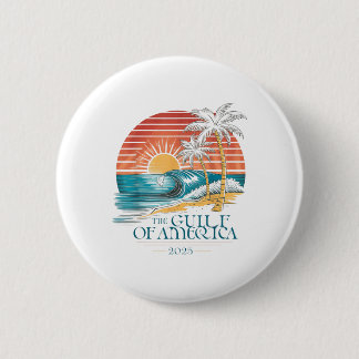 Gulf Of Usa 2025  6 Cm Round Badge