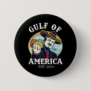 Gulf Of Usa 2025 Flag Vintage America _6  6 Cm Round Badge