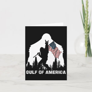Gulf Of Usa America 2025 Funny Vintage Usa Flag  Card