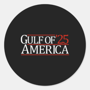 Gulf Of Usa America 25 2025 Gulf Of Us America  Classic Round Sticker