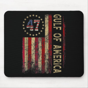 Gulf Of Usa America Est 2025 47th American Flag Me Mouse Mat