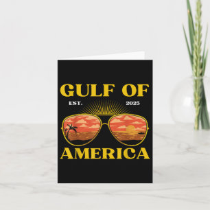 Gulf Of Usa America Est 2025 American Flag Gulf Me Card