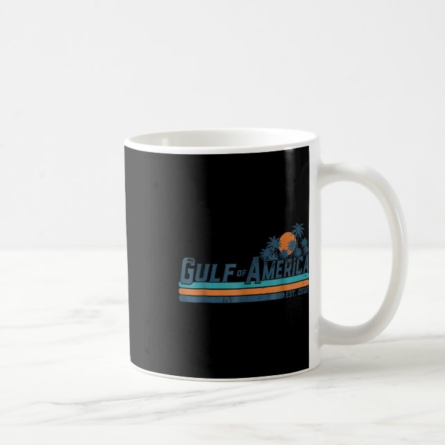 Gulf Of Usa America Est 2025 American Flag Gulf Me Coffee Mug (Right)