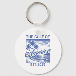 Gulf Of Usa America Est 2025 American Flag Gulf Of Key Ring