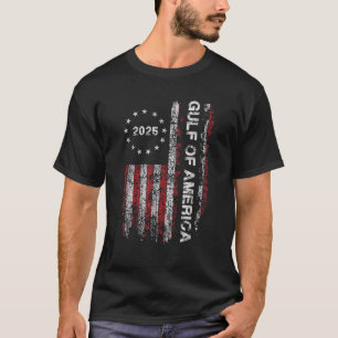 Gulf of USA America Est 2025 Funny American Flag V T-Shirt