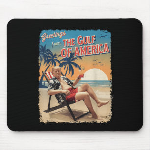 Gulf Of Usa America Est 2025 Retro Trump Patriotic Mouse Mat