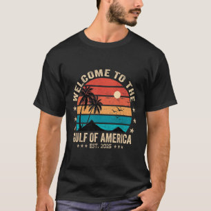 Gulf Of Usa America Est 2025 Retro Vintage America T-Shirt