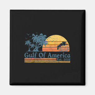 Gulf Of Usa America Est 2025 Retro Vintage Beach 2 Magnet