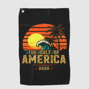 Gulf of USA America Est 2025 Retro Vintage Golf Towel