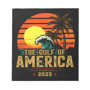 Gulf of USA America Est 2025 Retro Vintage Notepad