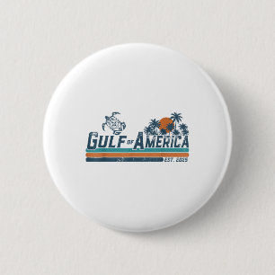 Gulf Of Usa America Est 2025 Turtle Gulf Mexico  6 Cm Round Badge