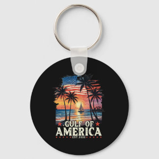 Gulf Of Usa America Est 2025 Usa American Flag Gul Key Ring