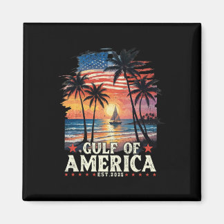 Gulf Of Usa America Est 2025 Usa American Flag Gul Magnet